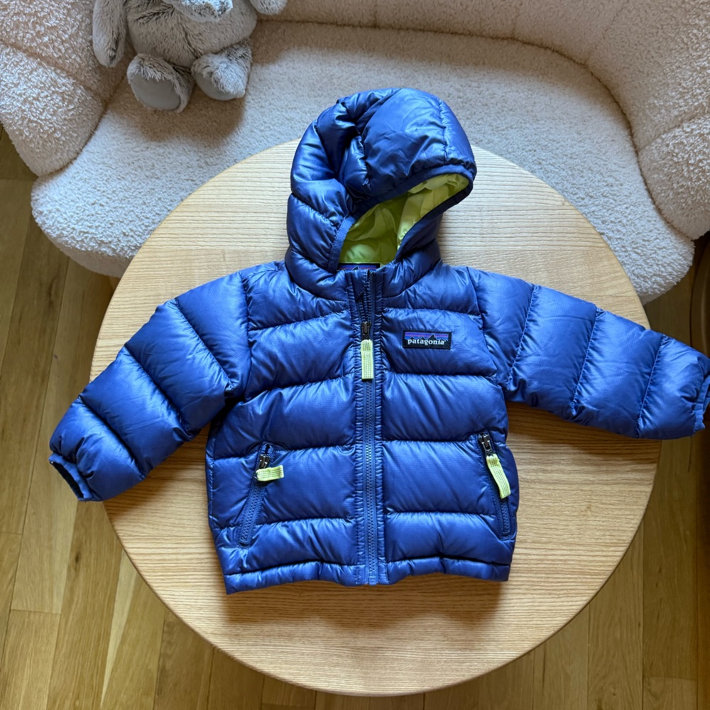 Patagonia Blue Puffer Jacket with Hood 🩵
